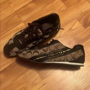 Size 7 1/2 Brown Coach Sneakers